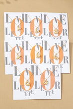 Load image into Gallery viewer, Bubble Letter Initial Pendant Necklace