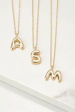 Load image into Gallery viewer, Bubble Letter Initial Pendant Necklace