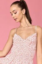 Load image into Gallery viewer, Floral Twist Front Smocked Waist Dress - Light Pink
