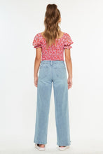 Load image into Gallery viewer, High Rise Wide Leg Side Slit Denim - Youth