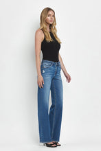 Load image into Gallery viewer, Mid Rise Wide Leg Denim - Medium Dark Wash