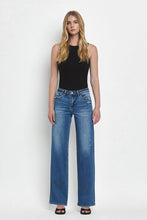 Load image into Gallery viewer, Mid Rise Wide Leg Denim - Medium Dark Wash