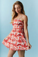Load image into Gallery viewer, Sunset Mini Dress - Red Multi