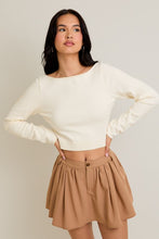 Load image into Gallery viewer, Boat Neck Tie Back Sweater