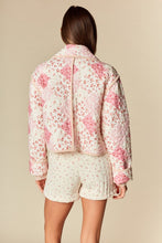 Load image into Gallery viewer, Floral Patchwork Quilted Jacket - Pink/Creme