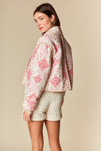 Load image into Gallery viewer, Floral Patchwork Quilted Jacket - Pink/Creme