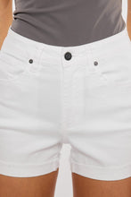 Load image into Gallery viewer, High Rise White Denim Shorts

