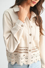 Load image into Gallery viewer, Lasercut Detailed Jacket - Stone