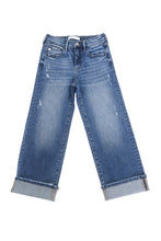 Load image into Gallery viewer, High Rise Wide Leg Cropped Denim - Youth
