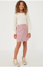 Load image into Gallery viewer, ^Long Cuff Cable Knit Pullover Ivory - Youth