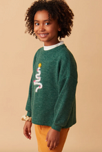 Load image into Gallery viewer, Handknit Tinsel Christmas Tree Sweater - Green
