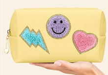 Load image into Gallery viewer, Preppy Patch Makeup Bag - Chenille Letters - Mixed Colors
