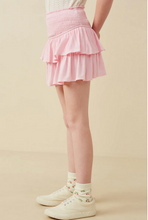Load image into Gallery viewer, ^Smocked Tiered Skirt Blush - Youth