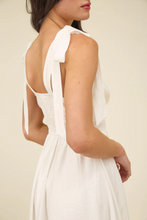 Load image into Gallery viewer, ^Corset Detail Tie Strap Mini Dress - White