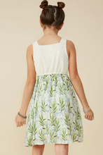 Load image into Gallery viewer, Botanical Mix Media Tank Dress - Youth