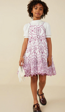 Load image into Gallery viewer, ^Embroidered Scallop Hem Dress Purple - Youth
