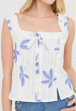 Load image into Gallery viewer, Sleeveless Squareneck Floral Top
