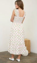 Load image into Gallery viewer, Floral Pattern Smocked Midi Dress - Pink Multi