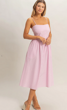 Load image into Gallery viewer, Striped Spaghettie Strap Dress - Pink