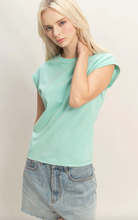 Load image into Gallery viewer, Mineral Wash Raglan Short Sleeve - Turquoise