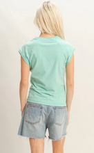 Load image into Gallery viewer, Mineral Wash Raglan Short Sleeve - Turquoise
