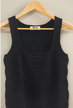 Load image into Gallery viewer, Textured Sleeveless Scoop Neck - Black