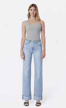 Load image into Gallery viewer, High Rise Cuffed Wide Leg Denim