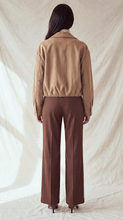Load image into Gallery viewer, Drop Shoulder Bomber Jacket - Taupe