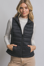Load image into Gallery viewer, Lightweight Thermal Puffer Vest - Black