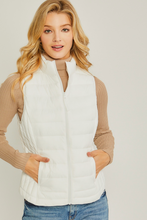 Load image into Gallery viewer, Lightweight Thermal Puffer Vest - White