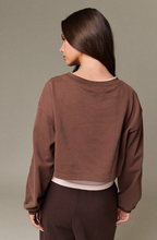Load image into Gallery viewer, Layered Long Sleeve Sweater - Brown/Pink