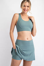 Load image into Gallery viewer, Back Pleat Skort - Tidewater Teal