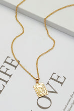 Load image into Gallery viewer, Rectangle Double Sided Letter Initial Pendant
