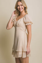 Load image into Gallery viewer, Tie Back Mini Dress - Khaki
