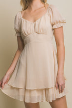 Load image into Gallery viewer, Tie Back Mini Dress - Khaki
