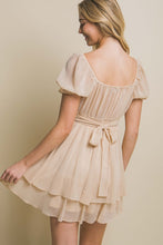 Load image into Gallery viewer, Tie Back Mini Dress - Khaki
