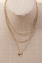 Load image into Gallery viewer, Chained Layer Arrowhead Pendant Necklace - Gold
