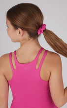 Load image into Gallery viewer, +Athleisure Cut Out Double Strap Tank Raspberry Pink- Youth
