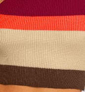 Load image into Gallery viewer, +Square Neck Colorblock Stripe knit
