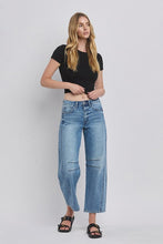 Load image into Gallery viewer, High RIse Dart Fit Barrel Jeans - Medium Wash
