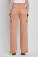 Load image into Gallery viewer, +Vintage High Rise Wide Leg Cargo Jeans - Rose
