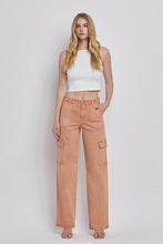 Load image into Gallery viewer, +Vintage High Rise Wide Leg Cargo Jeans - Rose
