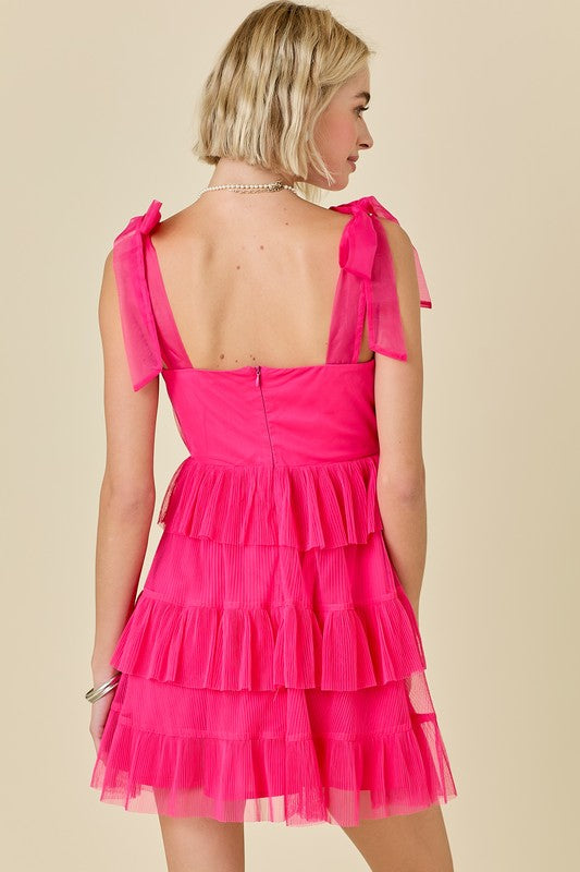 Tiered Ruffle Mini Dress