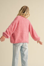 Load image into Gallery viewer, Billow Sleeve Cardigan Pink - Youth

