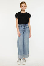 Load image into Gallery viewer, 90s Crop Wide Leg Denim Medium Wash - Youth
