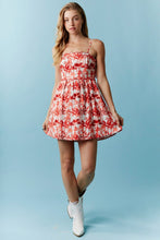 Load image into Gallery viewer, Sunset Mini Dress - Red Multi