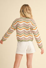 Load image into Gallery viewer, Wavy Rib Knit Bell Sleeve Sweater - Youth
