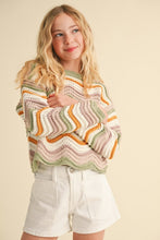 Load image into Gallery viewer, Wavy Rib Knit Bell Sleeve Sweater - Youth
