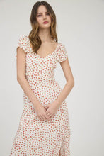 Load image into Gallery viewer, Short Sleeve Side Slit Midi Dress