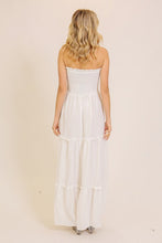 Load image into Gallery viewer, Strapless Airflow Maxi Dress - White
